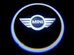 Подсветка дверей с логотипом Mini