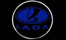 Подсветка дверей с логотипом Lada