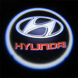 Подсветка дверей с логотипом Hyundai