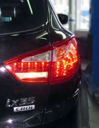 Задняя оптика для HYUNDAI IX35 CAYENNE STYLE RED-CLEAR