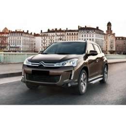 Пороги ''Silver'' Rival для Citroen C4 AirCross / C-Crosser / Mitsubishi ASX / Outlander ХL, III / Peugeot 4007 / 4008, 173 см, алюминий, F173AL.4005.1