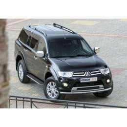 Пороги ''Premium'' Rival для Mitsubishi Pajero Sport II (2008-2016), 173 см, алюминий, A173ALP.4003.1