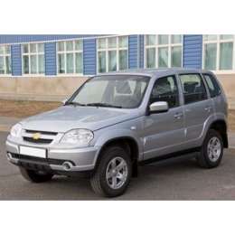 Пороги ''Premium-Black'' Rival для Chevrolet Niva (2002-2009 / 2009-н.в.), 160 см, алюминий, A160ALB.1001.2