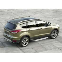 Пороги ''Silver'' Rival для Ford Kuga II (2013-2016 / 2016-н.в.), 180 см, алюминий, F180AL.1804.2
