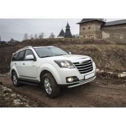 Пороги ''Premium-Black'' Rival для DW Hower H3 (V - 2.0) (2017-н.в.) / Great Wall Hover H3 (2010-2016) / Hover H5 (2011-2016), 173 см, алюминий, A173ALB.2001.4