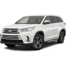 Пороги ''Bmw-Style круги'' Rival для Toyota Highlander III (2014-2017 / 2017-н.в.), 180 см, алюминий, D180AL.5706.1