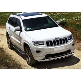 Пороги ''Premium'' Rival для Jeep Grand Cherokee WK2 (2010-2013 / 2013-2018), 160 см, алюминий, A160ALP.2703.1