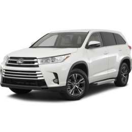 Пороги ''Silver'' Rival для Toyota Highlander III (2014-2017 / 2017-н.в.), 180 см, алюминий, F180AL.5706.1