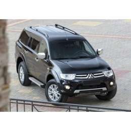 Пороги ''Silver'' Rival для Mitsubishi Pajero Sport II (2008-2016), 173 см, алюминий, F173AL.4003.1