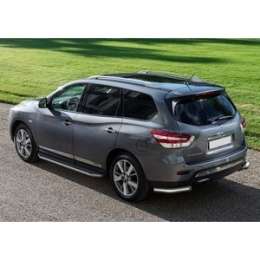 Пороги ''Premium'' Rival для Nissan Pathfinder IV (2014-2017), 193 см, алюминий, A193ALP.4107.1
