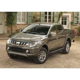 Пороги ''Premium-Black'' Rival для Mitsubishi L200 IV, V (2006-2015 / 2015-2019 / 2019-н.в.), 193 см, алюминий, A193ALB.4003.1