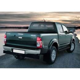 Пороги ''Premium-Black'' Rival для Toyota Hilux VII (2005-2011 / 2011-2015), 193 см, алюминий, A193ALB.5703.1