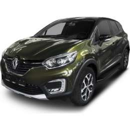 Пороги ''Premium-Black'' Rival для Renault Kaptur (2016-н.в.), 173 см, алюминий, A173ALB.4703.1