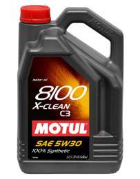 Моторное масло MOTUL 8100 X-clean 5W30 синтетическое 5 л
