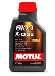 Моторное масло MOTUL 8100 X-cess 5W40 синтетическое 1 л