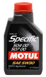 Моторное масло MOTUL SPECIFIC 504.00-507.00 5W30 синтетическое 1 л