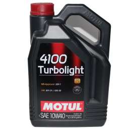Моторное масло MOTUL 4100 Turbolight 10W40 полусинтетическое 4 л