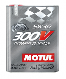 Моторное масло MOTUL 300V Power Racing 5W30 синтетическое 2 л