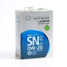 Моторное масло Toyota Motor Oil 0W20 синтетическое 4 л