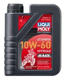 Моторное масло Liqui Moly Motorbike 4T Offroad Race 10W60 синтетическое 1 л