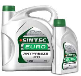 Антифриз SINTEC EURO (-40) зеленый S11 G11 5 кг