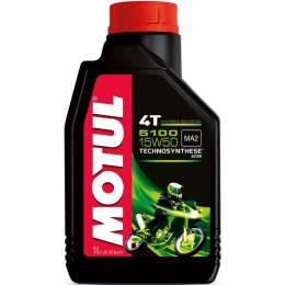 Моторное масло MOTUL 5100 4T 15W50 полусинтетическое 1 л