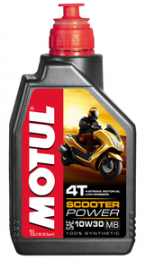 Моторное масло MOTUL Scooter Power 4T MB 10W30 синтетическое 1 л